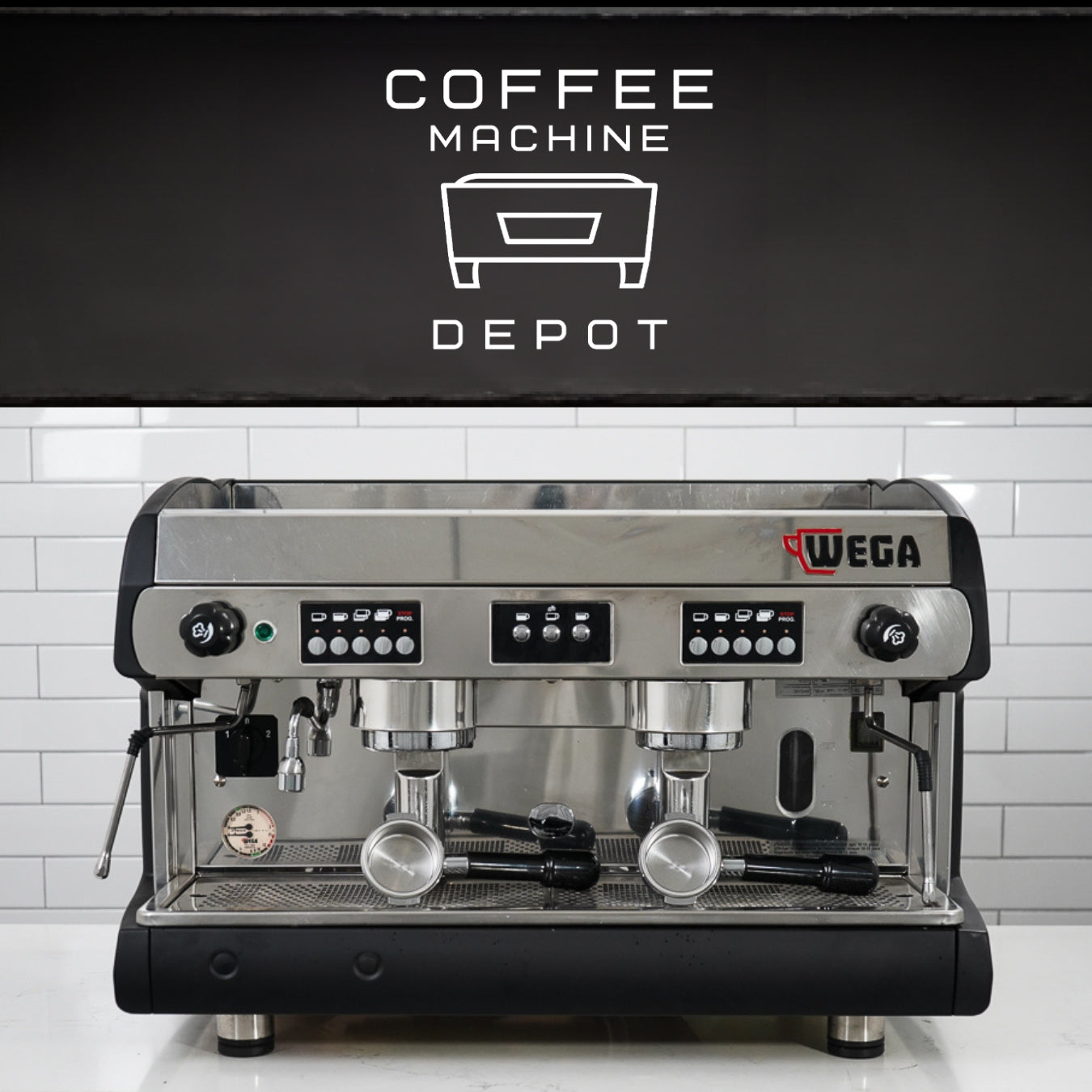 Wega - Polaris AV 2 Group Commercial Espresso Machine - Black