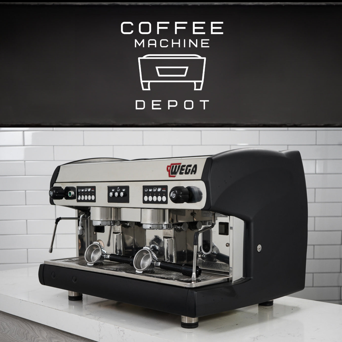 Wega - Polaris AV 2 Group Commercial Espresso Machine - Black