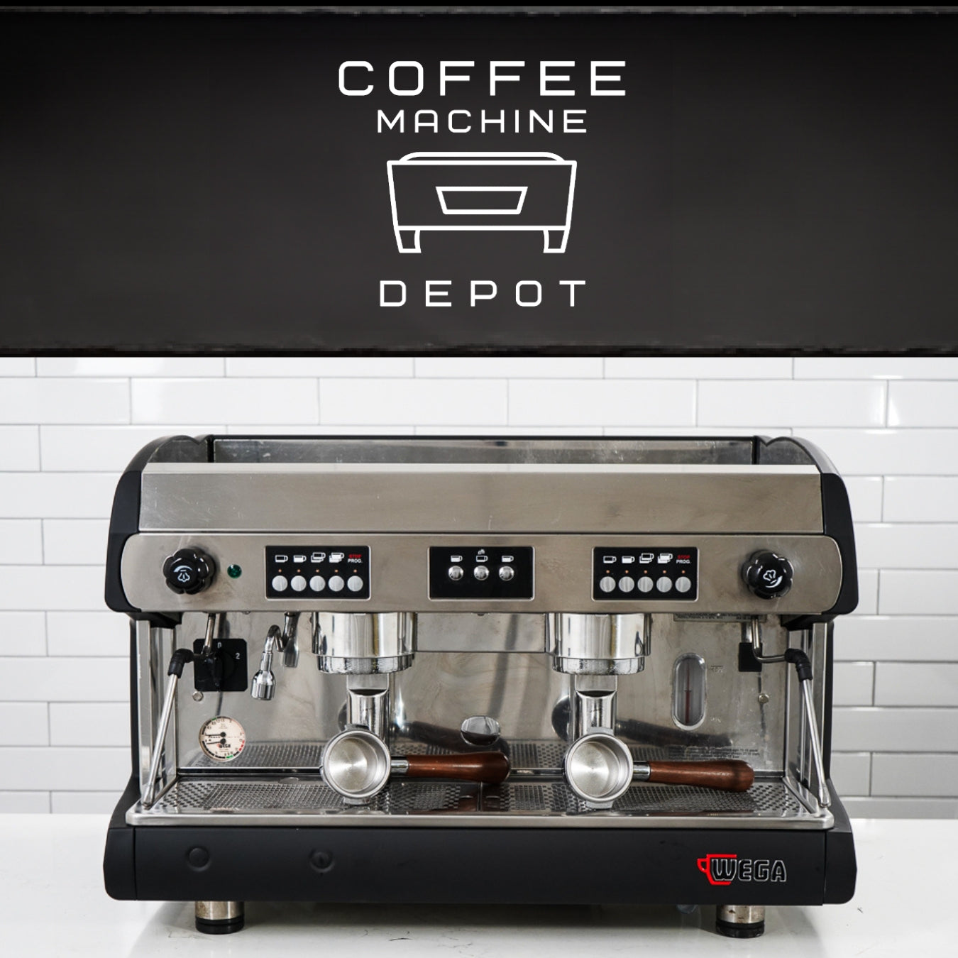 Wega - Polaris AV 2 Group Commercial Espresso Machine - Black