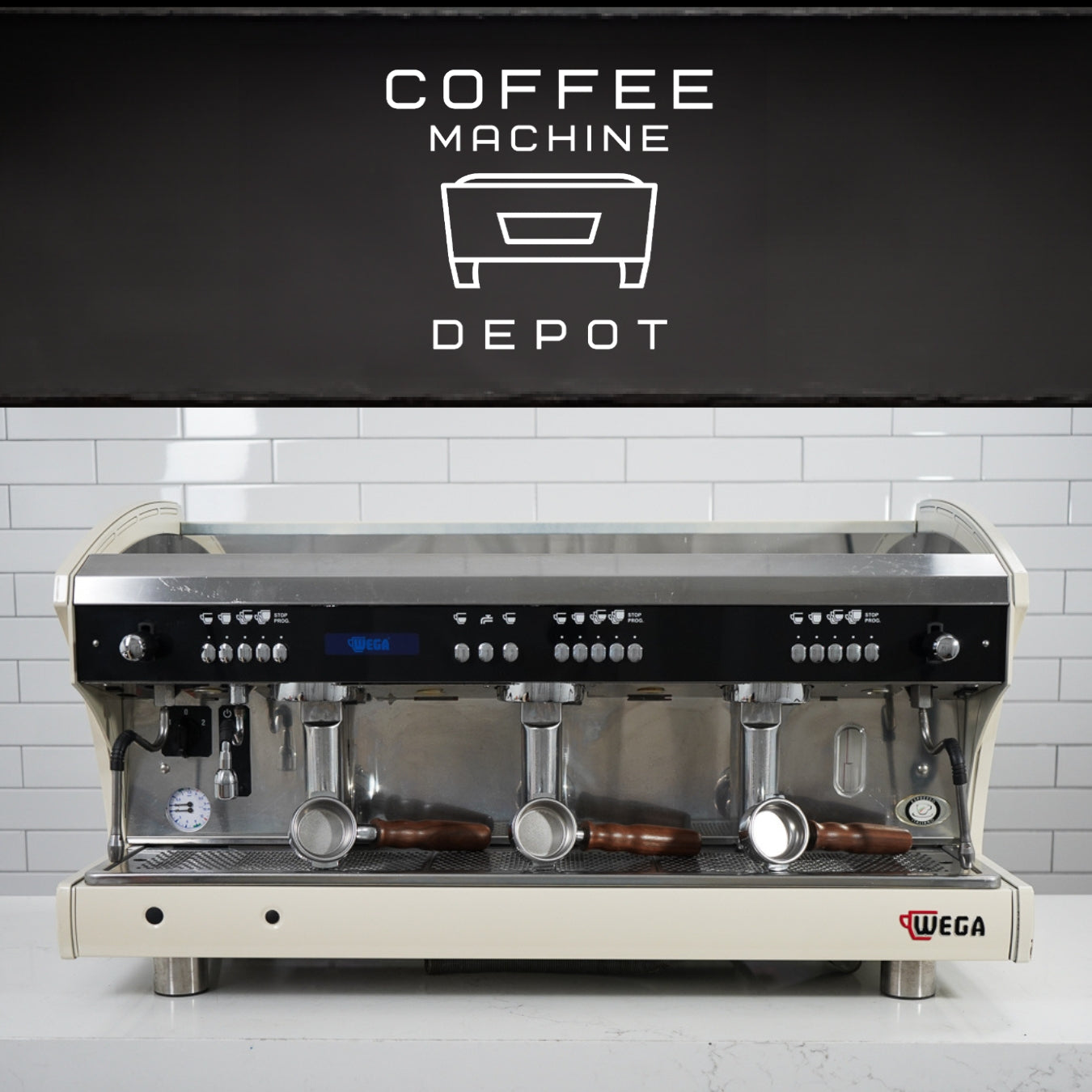 Wega - Polaris EVD AV 3 Group - Commercial Espresso Machine - Custom Cream