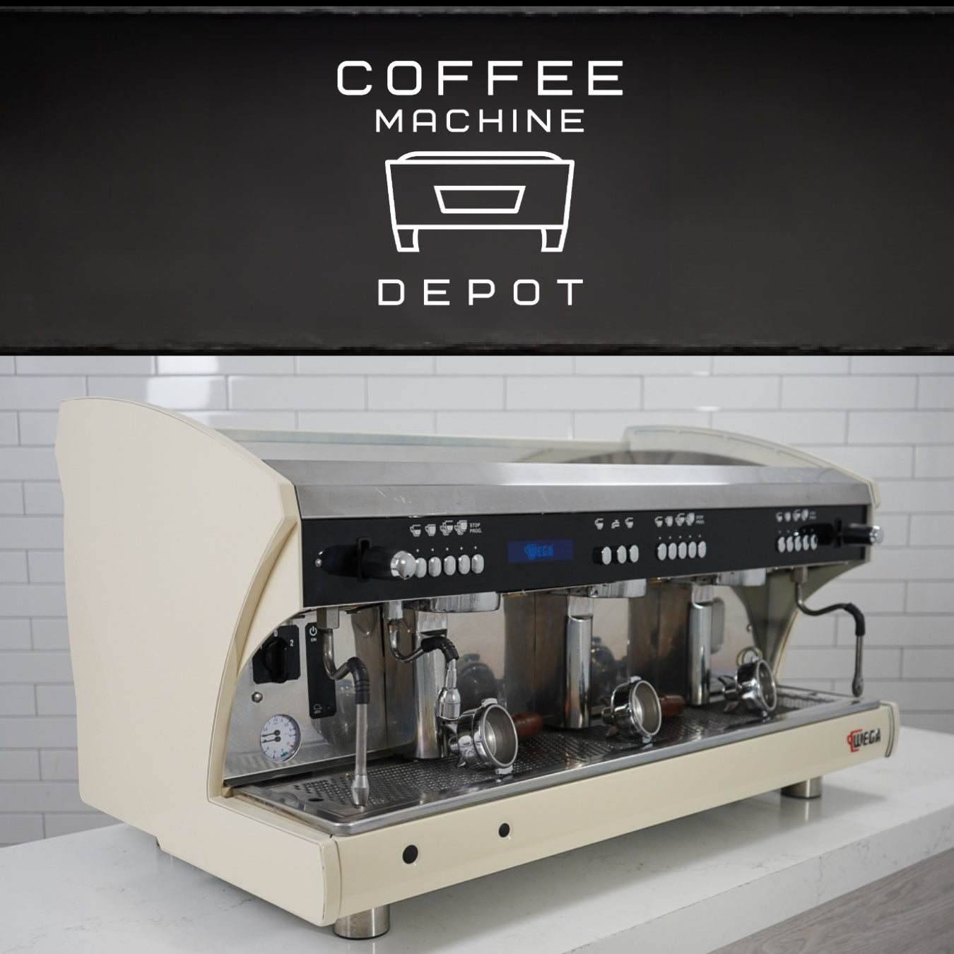 Wega - Polaris EVD AV 3 Group - Commercial Espresso Machine - Custom Cream