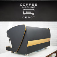 Wega - Polaris EVD Xtra - 3 Group Commercial Espresso Machine - Custom Black & Gold