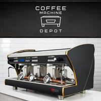 Wega - Polaris EVD Xtra - 3 Group Commercial Espresso Machine - Custom Black & Gold