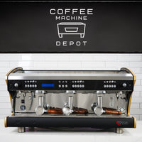 Wega - Polaris EVD Xtra - 3 Group Commercial Espresso Machine - Custom Black & Gold