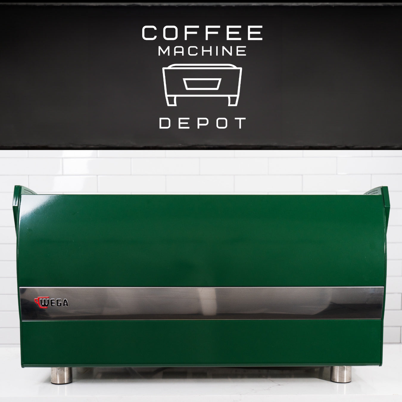 Wega Polaris - XTRA EVD 3 Group Commercial Espresso Machine High Cup (Green)