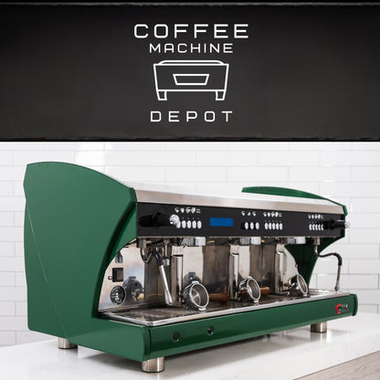 Wega Polaris - XTRA EVD 3 Group Commercial Espresso Machine High Cup (Green)