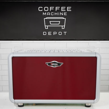 Wega IO EVD 2 Group Commercial Espresso Machine - Custom Ruby Red
