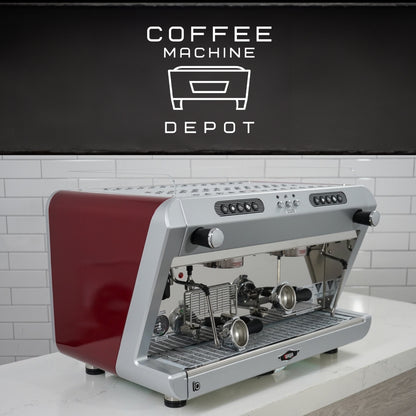 Wega IO EVD 2 Group Commercial Espresso Machine - Custom Ruby Red
