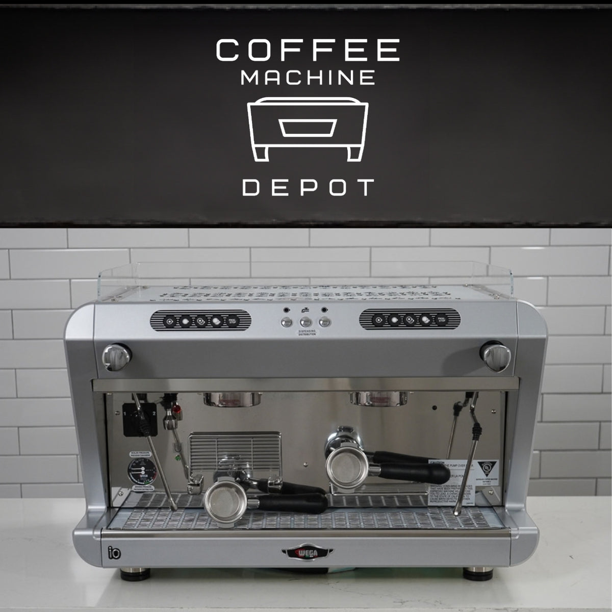 Wega IO EVD 2 Group Commercial Espresso Machine - Custom Ruby Red