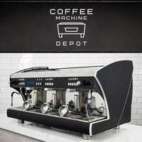 Wega Polaris - XTRA EVD 3 Group Commercial Espresso Machine (High Cup)- Custom Black and White