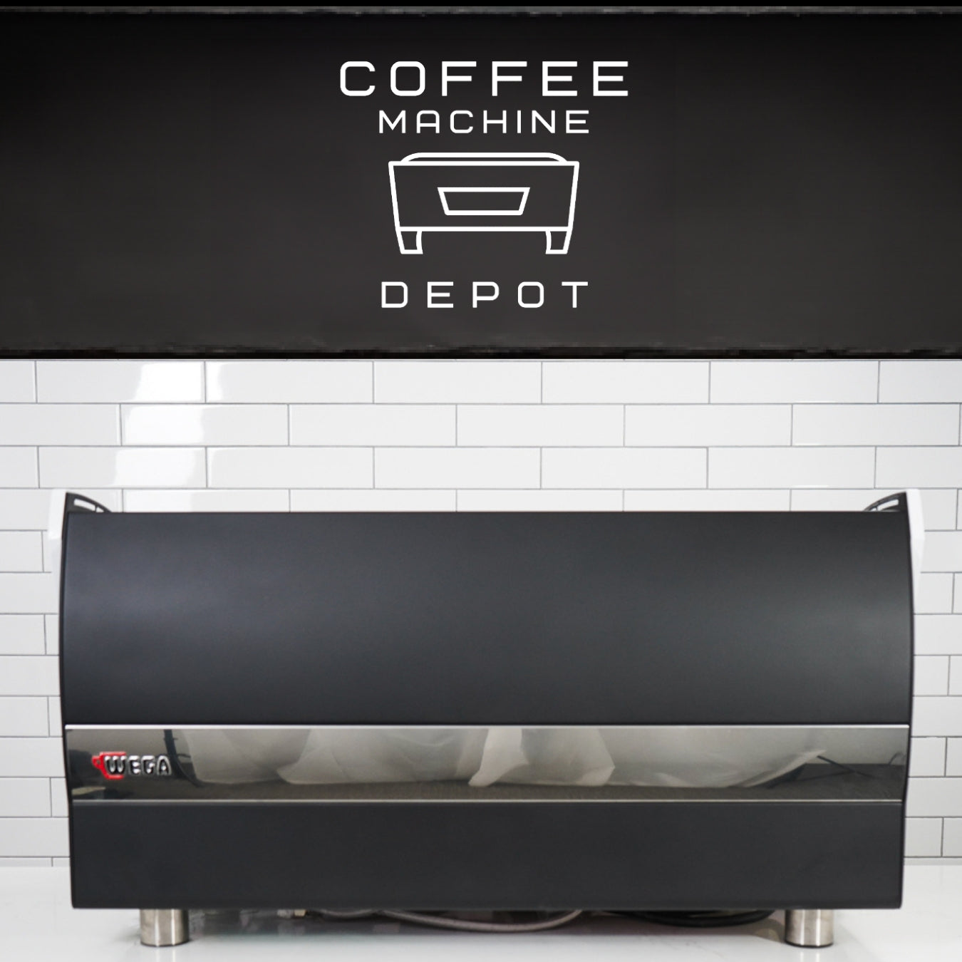 Wega Polaris - XTRA EVD 3 Group Commercial Espresso Machine (High Cup)- Custom Black and White