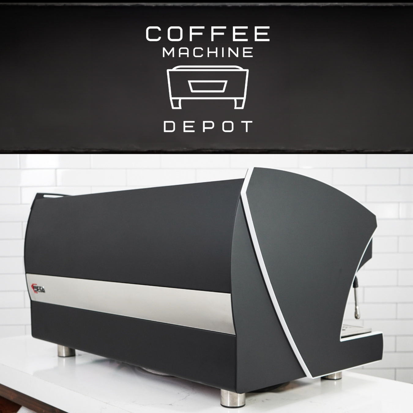 Wega Polaris - XTRA EVD 3 Group Commercial Espresso Machine (High Cup)- Custom Black and White