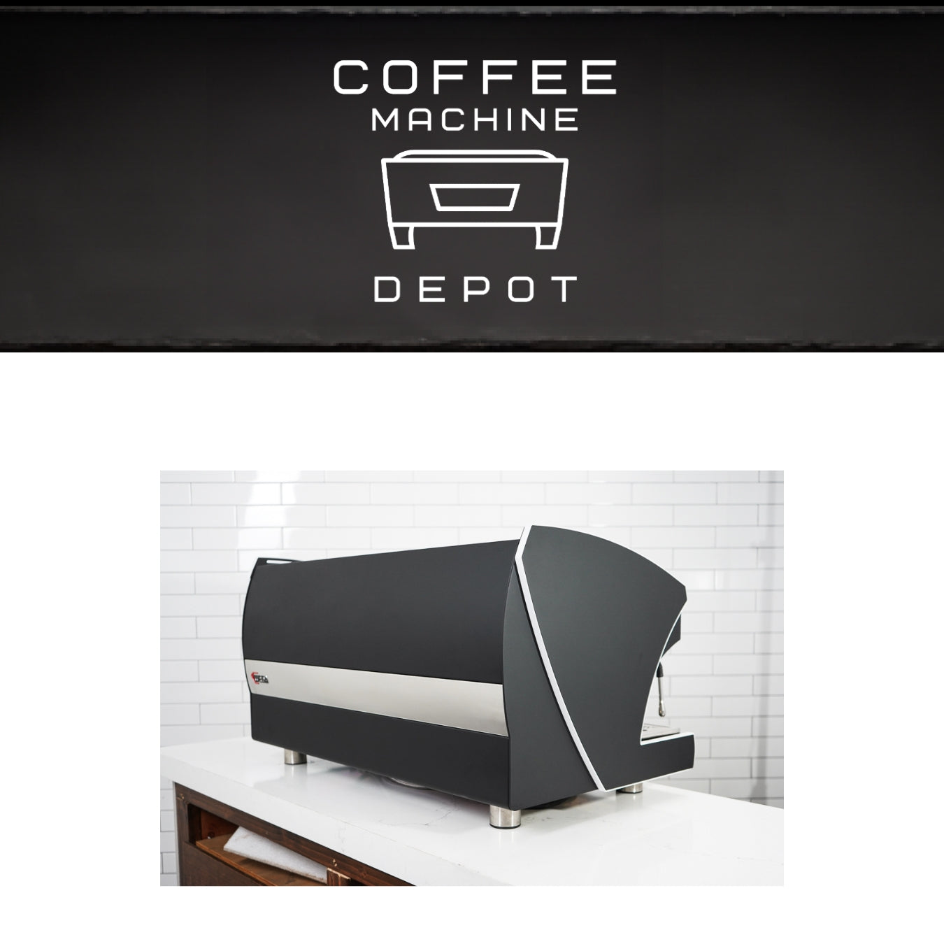 Wega Polaris - XTRA EVD 3 Group Commercial Espresso Machine (High Cup)- Custom Black and White