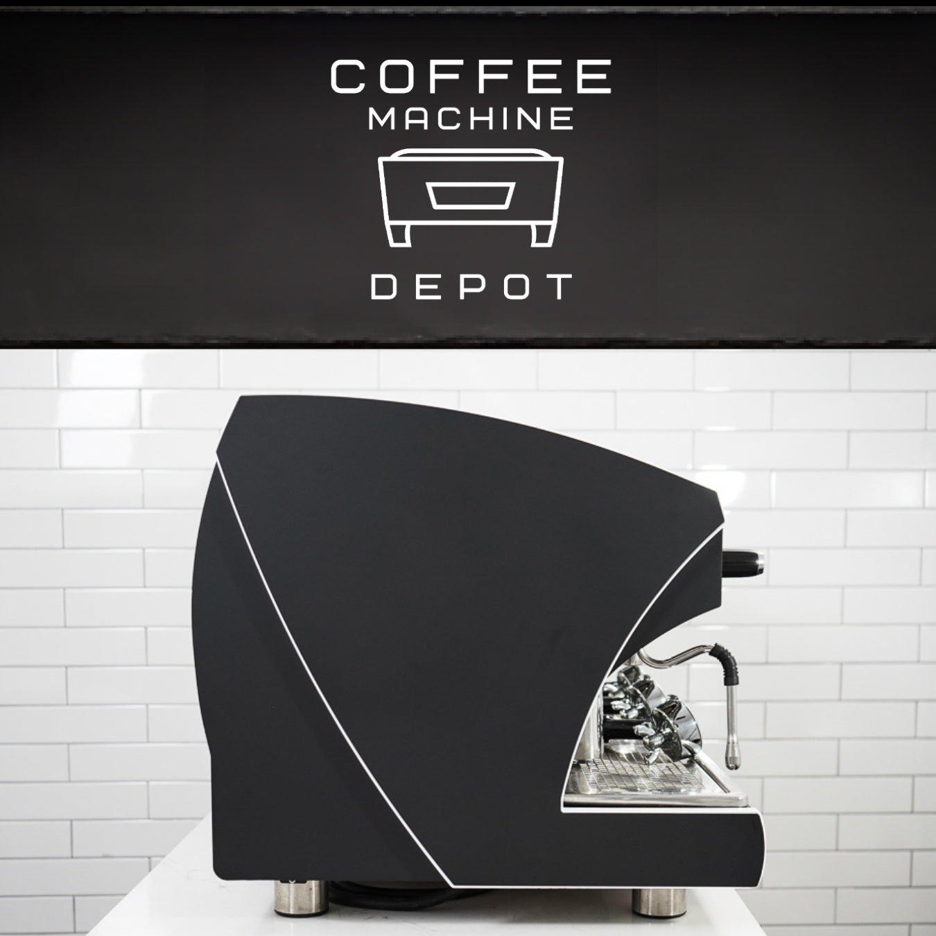 Wega Polaris - XTRA EVD 3 Group Commercial Espresso Machine (High Cup)- Custom Black and White