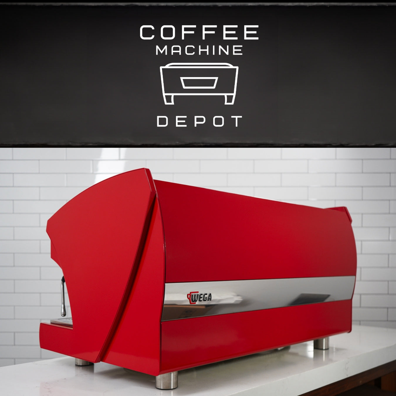 Wega Polaris - XTRA EVD 3 Group Commercial Espresso Machine (High Cup)- Custom Red