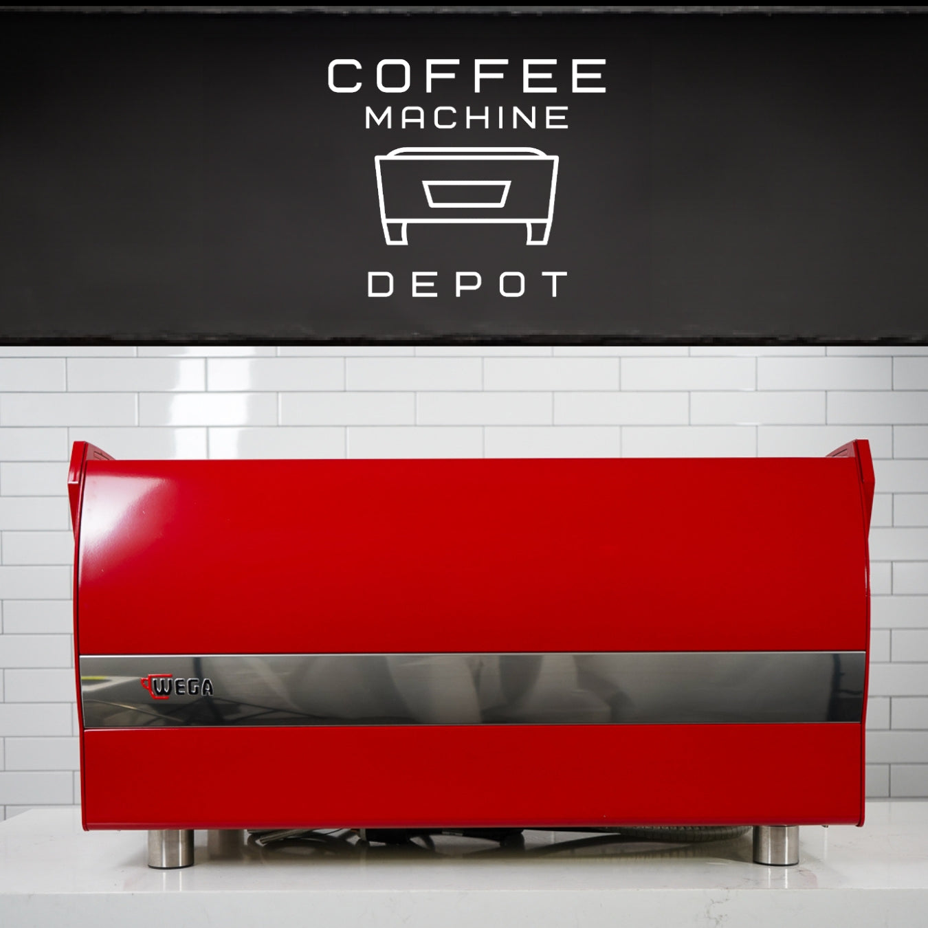 Wega Polaris - XTRA EVD 3 Group Commercial Espresso Machine (High Cup)- Custom Red