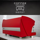 Wega Polaris - XTRA EVD 3 Group Commercial Espresso Machine (High Cup)- Custom Red