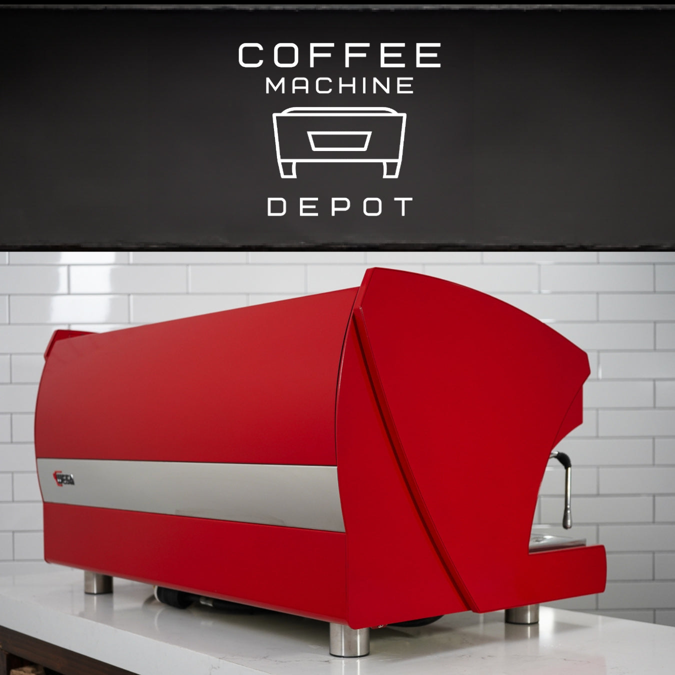 Wega Polaris - XTRA EVD 3 Group Commercial Espresso Machine (High Cup)- Custom Red