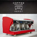 Wega Polaris - XTRA EVD 3 Group Commercial Espresso Machine (High Cup)- Custom Red
