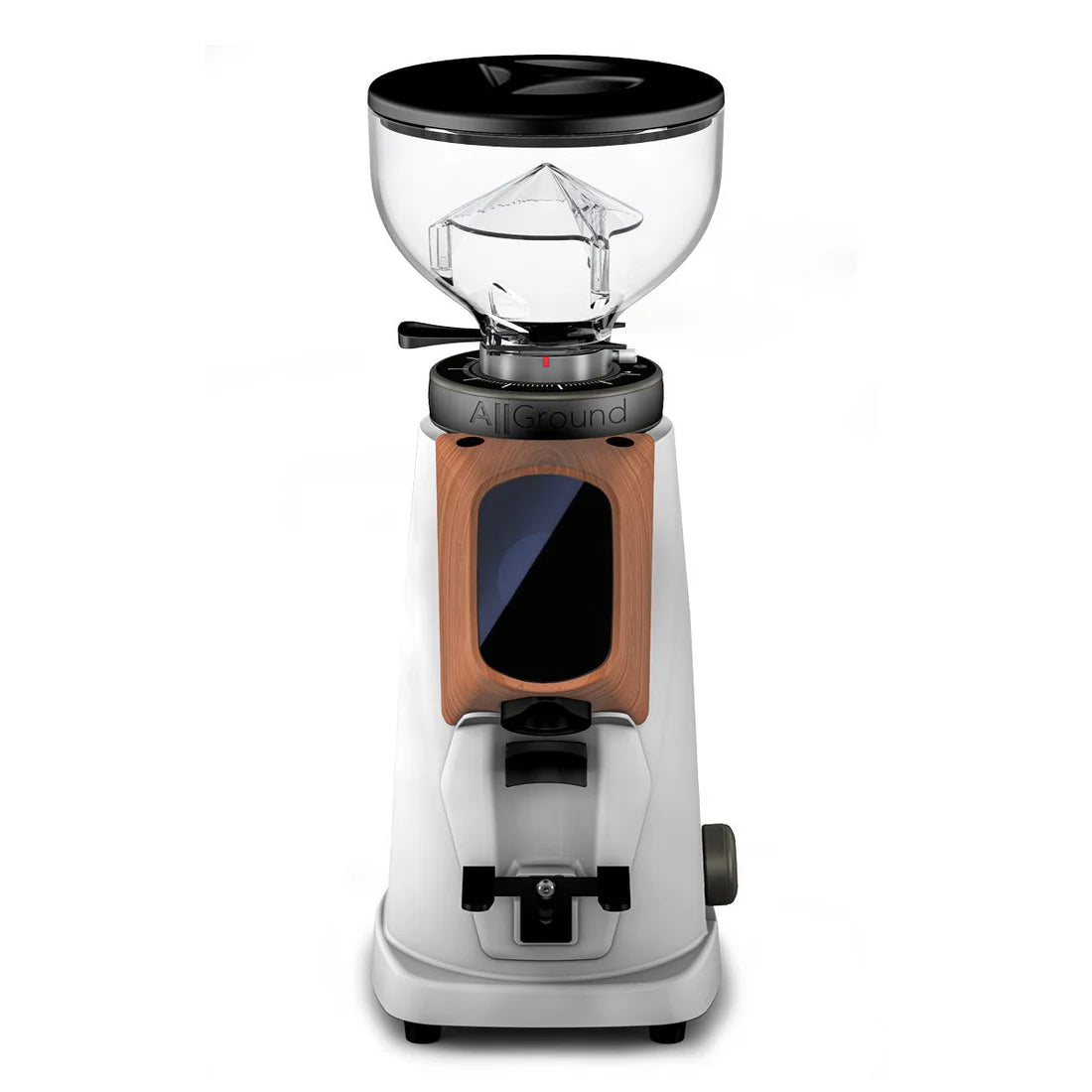 Fiorenzato All Ground Sense Home Espresso Coffee Grinder (White with Wood)