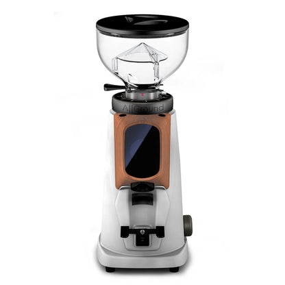 Fiorenzato All Ground Sense Home Espresso Coffee Grinder (White with Wood)