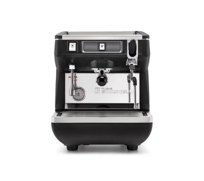 Nuova Simonelli Appia Life Semi 1 Group with Fiorenzato F4 Evo Bundle Package - Black