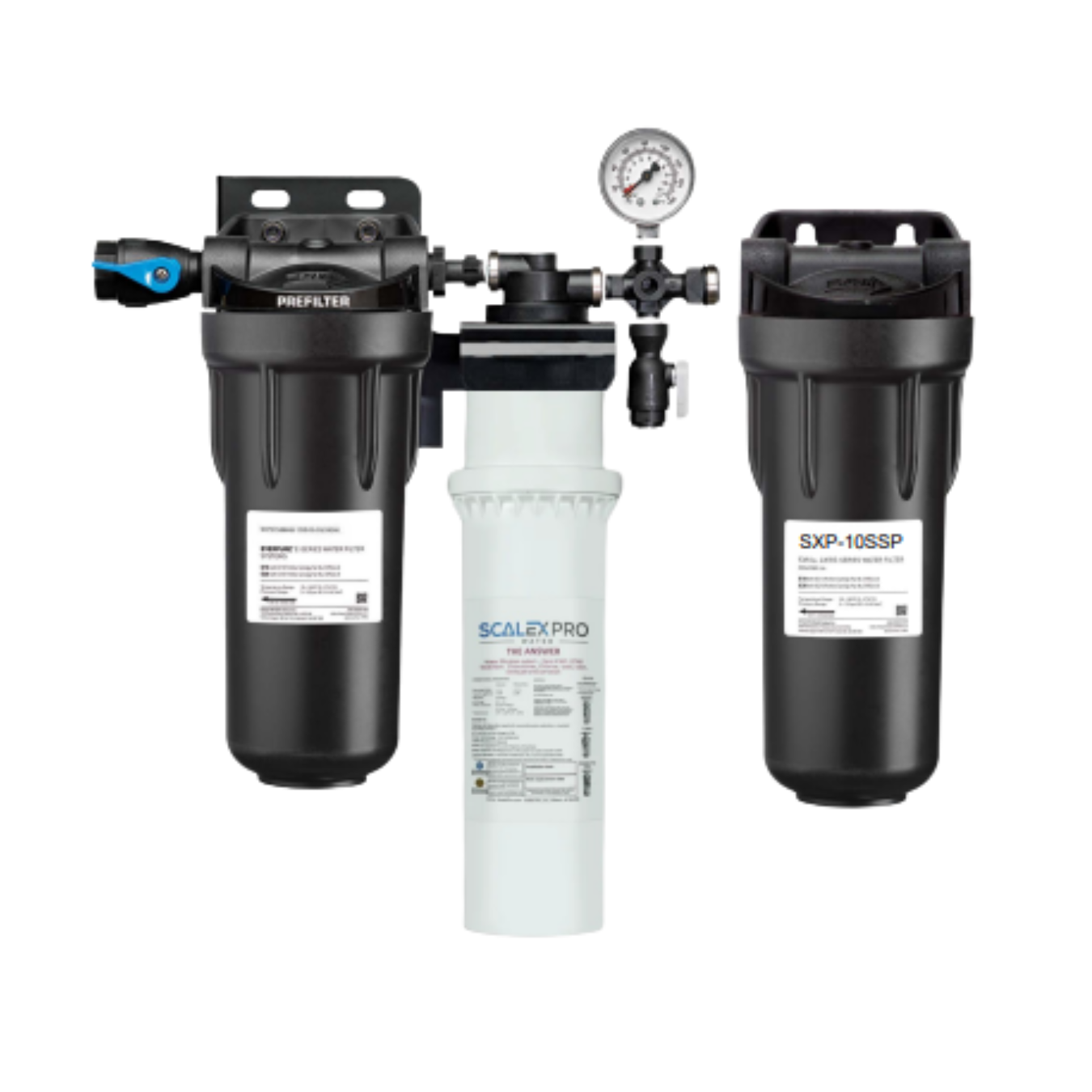 WPD EZ-SXSP3CT-1PNC Three Stage NanoCeram with ScaleX NAC & CT Technology Water Filter System