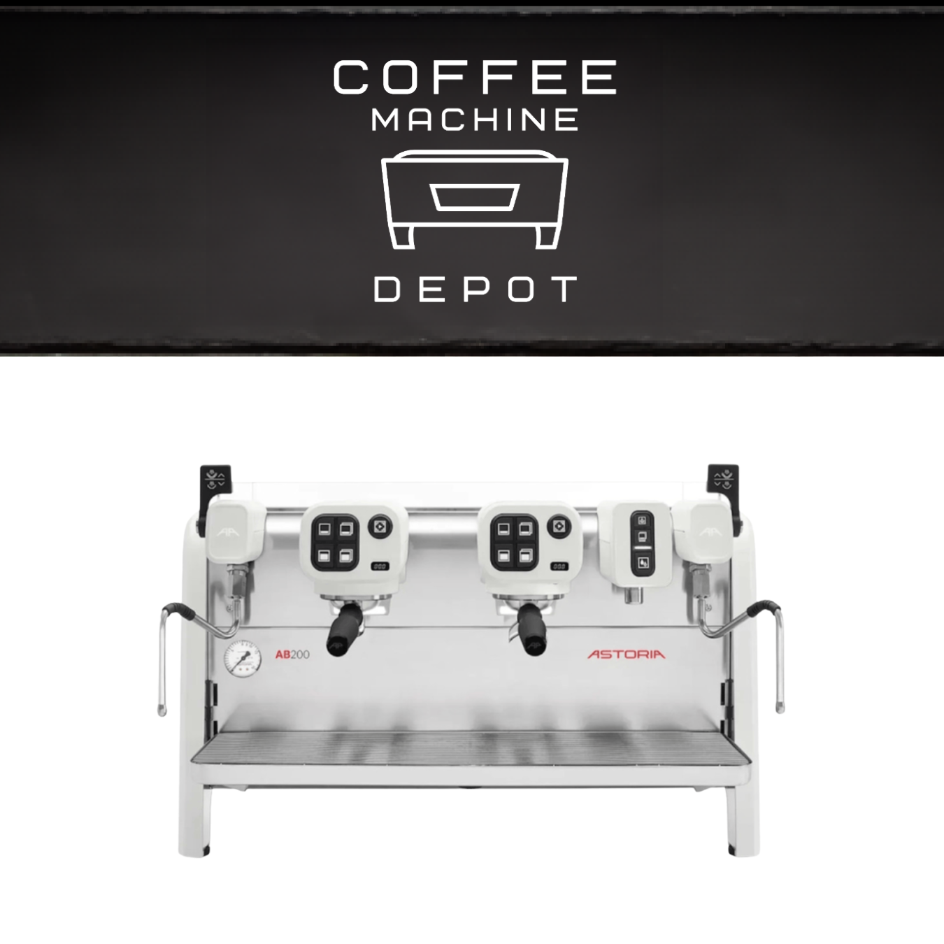 Astoria AB200 2 Group with Fiorenzato F64 E Bundle Package - White