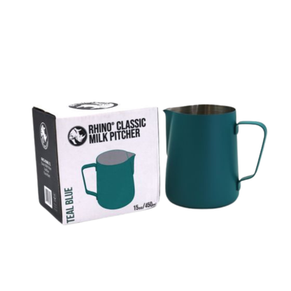 Rhino - Classic Milk Pitcher (450ml/15oz) Teal Blue