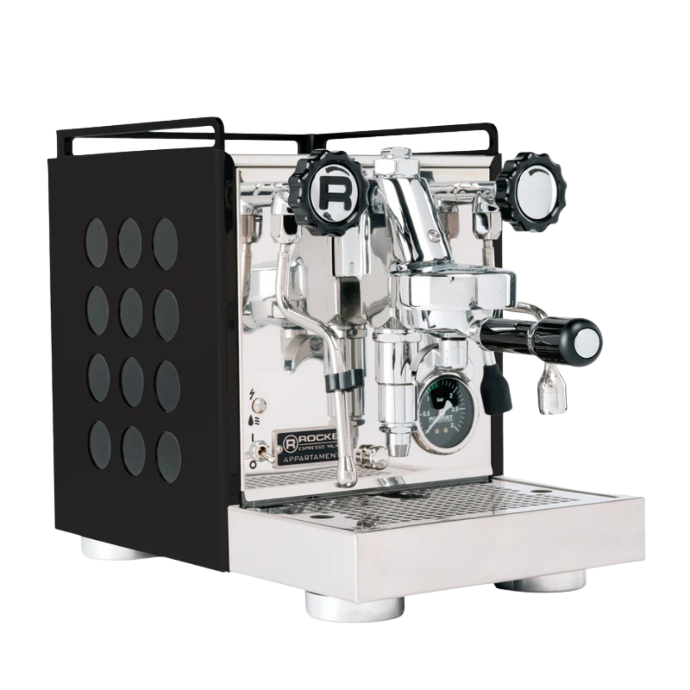 Rocket - Appartamento 2.0 1 Group Home Espresso Machine (Black/Black)