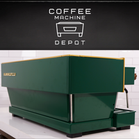 La Marzocco Linea Classic AV 3 group Custom Hunter Green, Walnut & Brass
