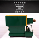 La Marzocco Linea Classic AV 3 group Custom Hunter Green, Walnut & Brass