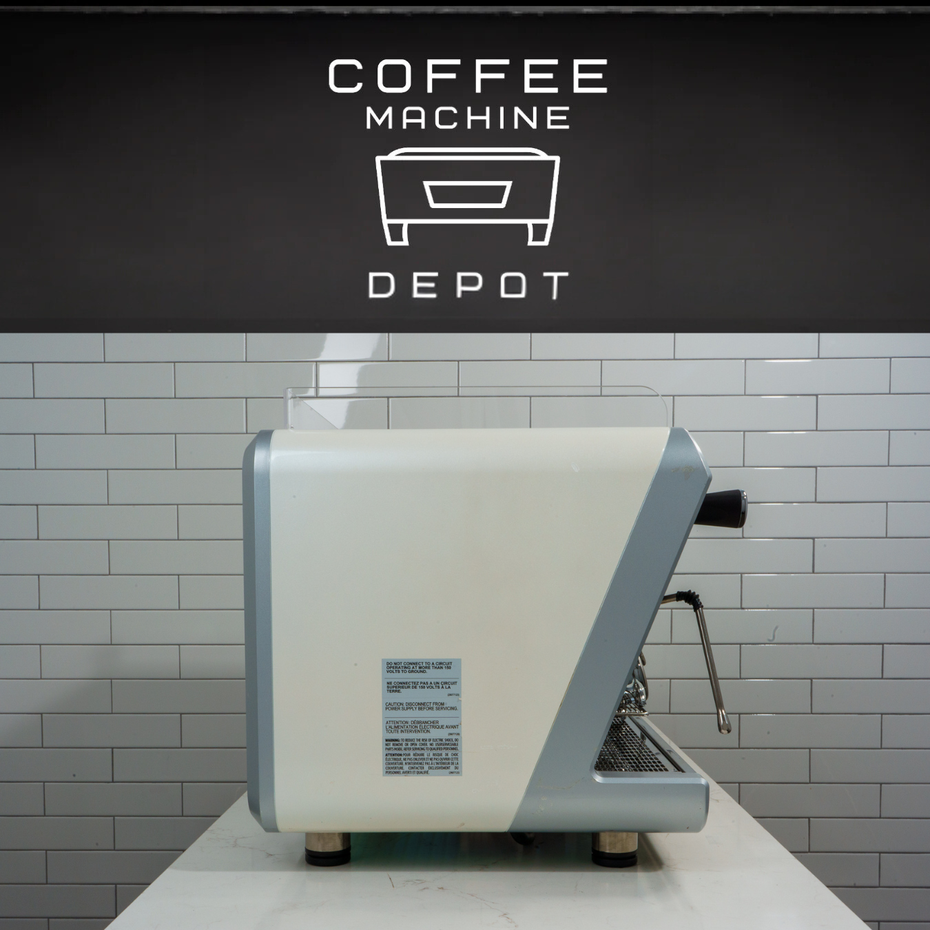 Wega IO 2 group Off-White High-Cup Commercial Espresso Machine (Open-Box)
