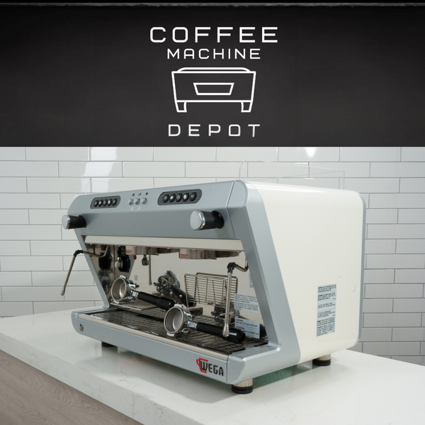 Wega IO 2 group Off-White High-Cup Commercial Espresso Machine (Open-Box)
