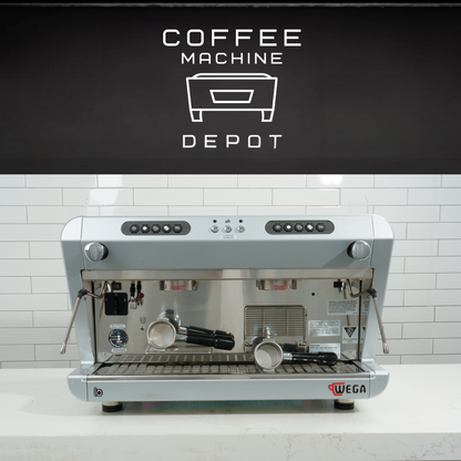 Wega IO 2 group Off-White High-Cup Commercial Espresso Machine (Open-Box)