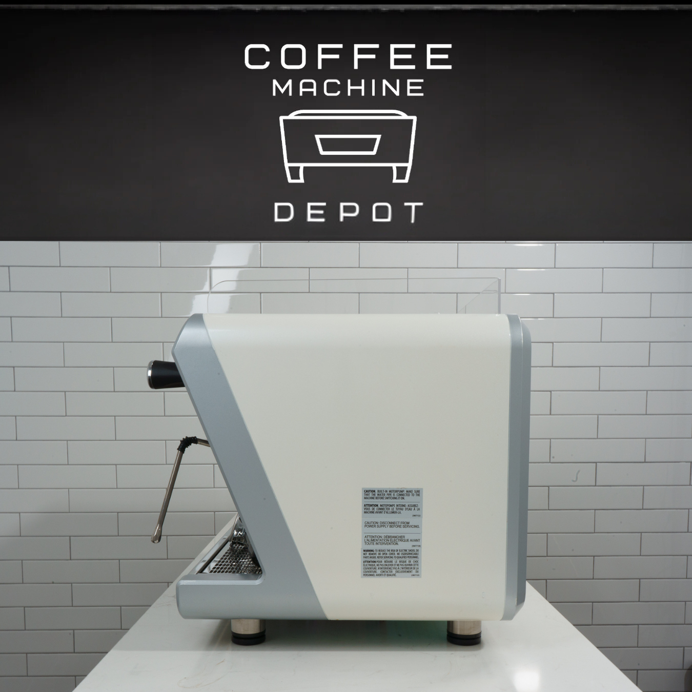 Wega IO 2 group Off-White High-Cup Commercial Espresso Machine (Open-Box)
