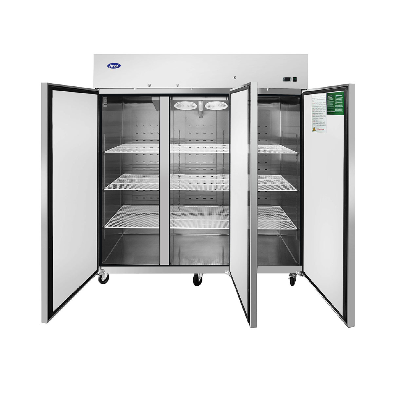 Atosa Top Mount Three Door Reach-In Refrigerator (MBF8006GR)