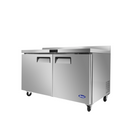 Atosa 48" Two-Door Worktop Freezer with Backsplash (MGF8413GR)