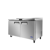 Atosa 48" Two-Door Worktop Freezer with Backsplash (MGF8413GR)