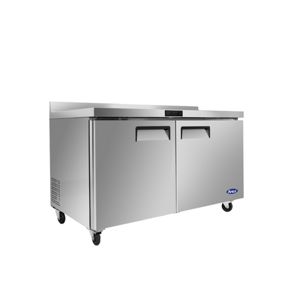 Atosa 48" Two-Door Worktop Freezer with Backsplash (MGF8413GR)