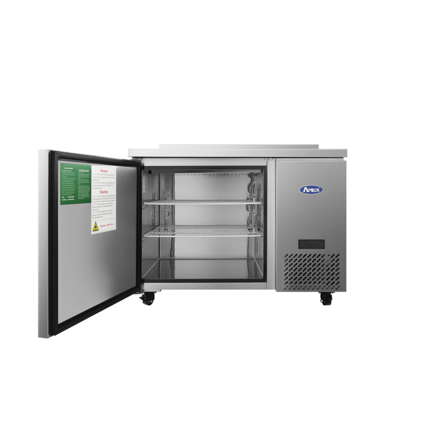 Atosa Side Mount One-Door Worktop Refrigerator (MGF44GR)