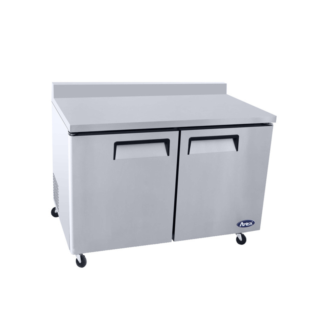 Atosa Two-Door Worktop Refrigerator with Backsplash (MGF8409GR)