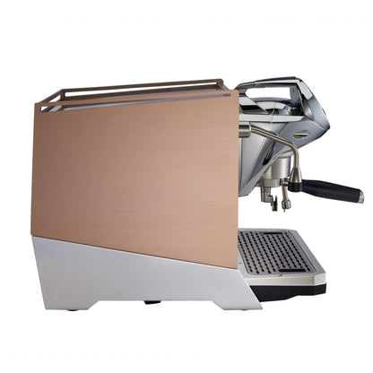 Faema Faemina A/1 GTI 5P – 1 Group Commercial Espresso Machine with Autosteam (Satin Copper/Aluminum Lighting)
