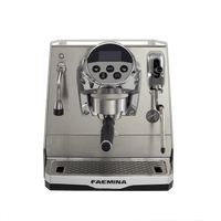 Faema Faemina A/1 GTI 5P – 1 Group Commercial Espresso Machine (Aluminum Lighting/Anodised Black)