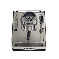 Faema Faemina A/1 GTI 5P – 1 Group Commercial Espresso Machine (Anodised Black/Anodised Clear Grey)