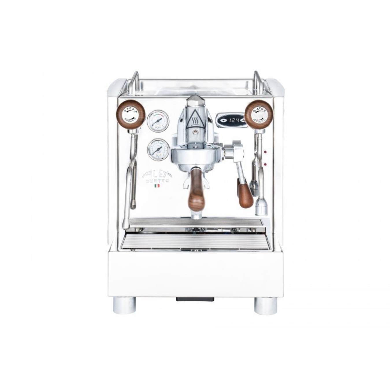 Izzo Alex Duetto IV Plus 1 Group Espresso Machine (White/Wood knobs)