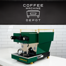 Custom La Marzocco Linea Mini R Home Espresso Machine- Hunter Green & Brass