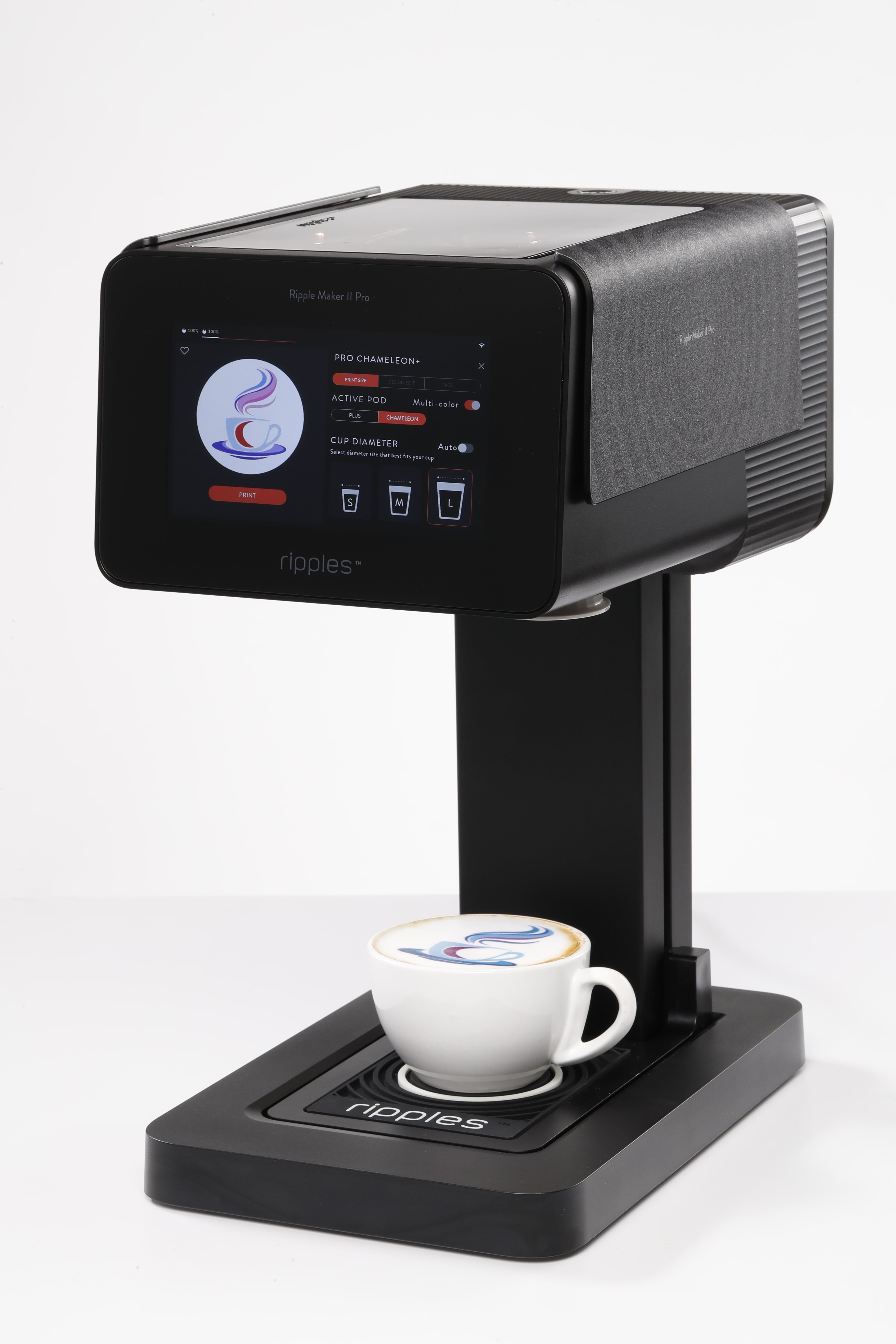 【スマホ連動】自動ラテアートマシン Ripples MakerⅡ Amazon.co.jp: The Original Ripple Maker II、飲料用フォームと