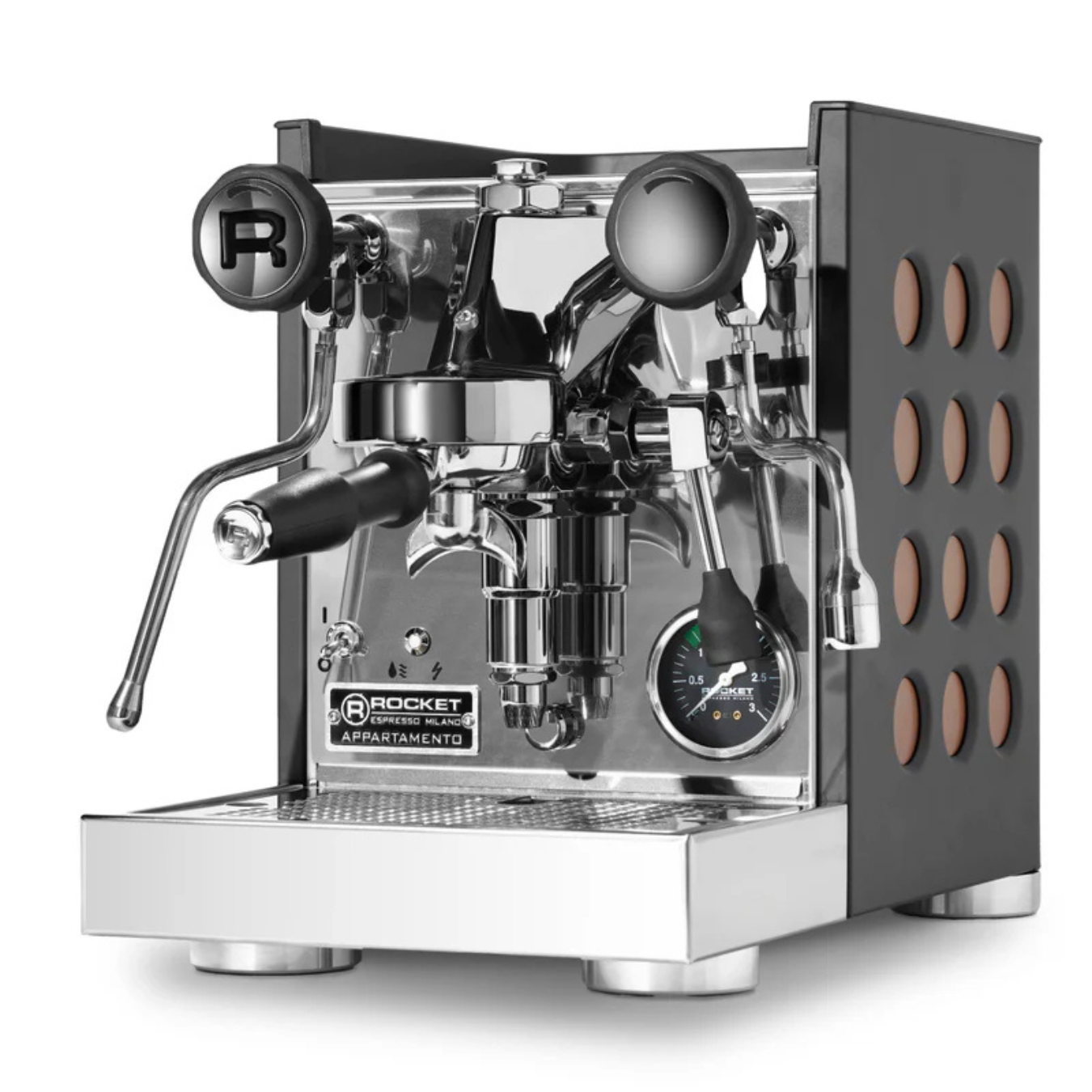Rocket Appartamento TCA 1 Group Commercial Espresso Machine (Black/Copper)