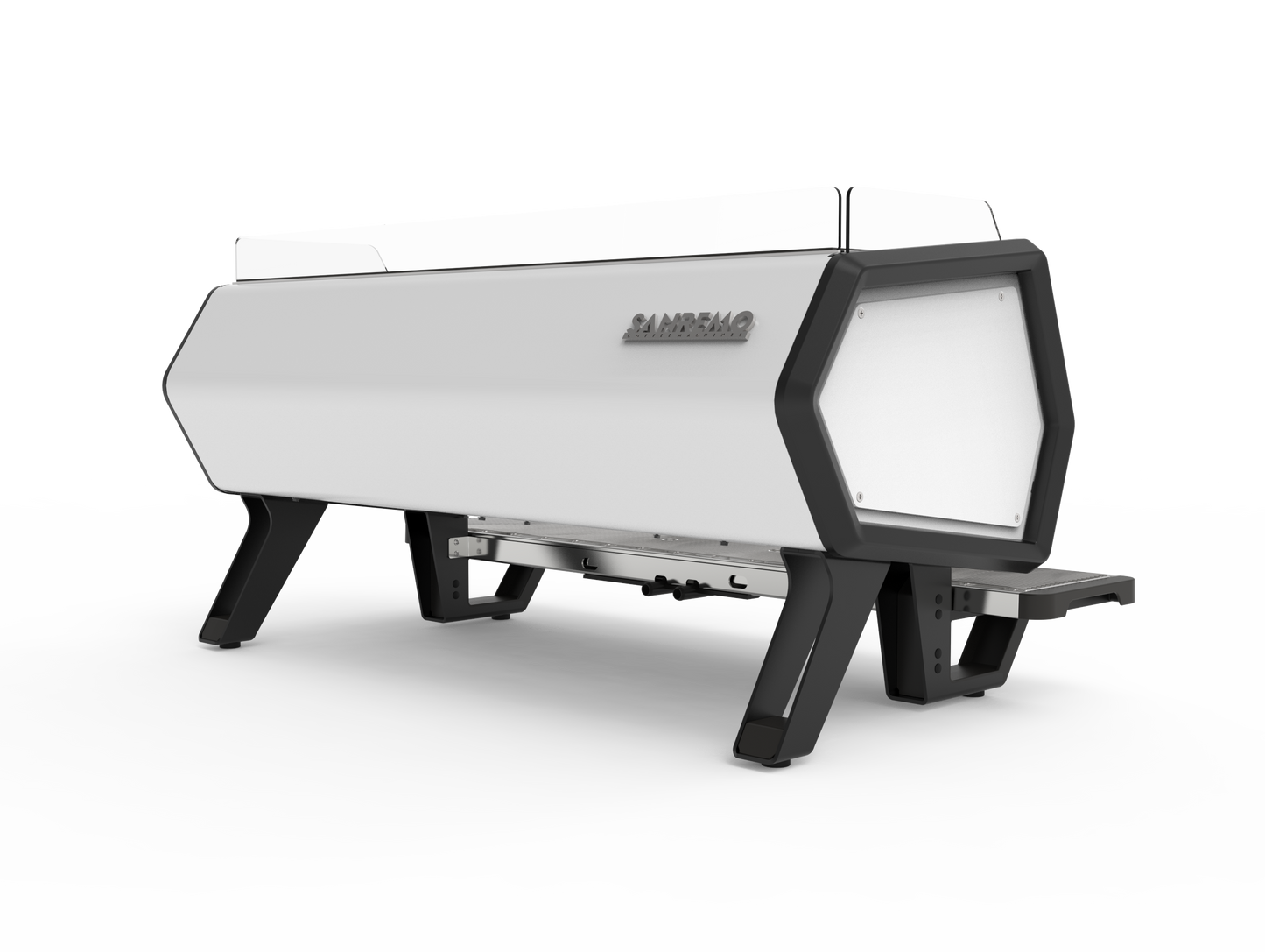 Sanremo D8 3 Group Commercial Espresso Machine Black & White Coffee